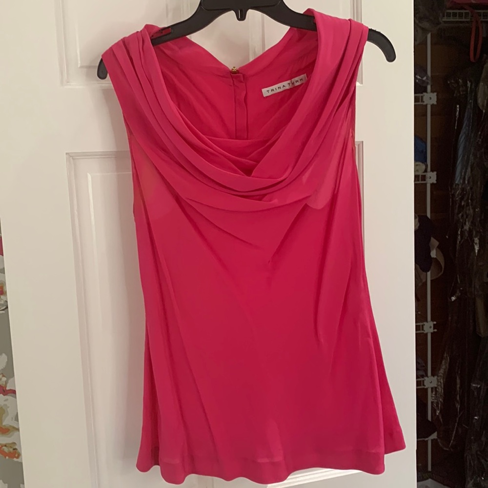 Pink Trina Turk sleeveless top, Medium